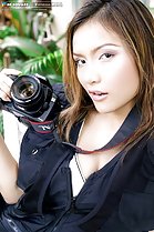 posing with camera
