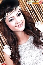 Hannah Lee smiling long hair trailing down over her chest