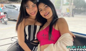 Eye and girlfriend share cock and cum in threesome